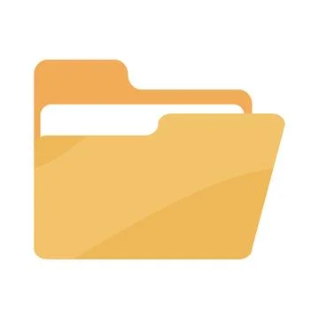 Folder icon, File icon. Folder data Open and close concept. computer storag.. Stock Illustration