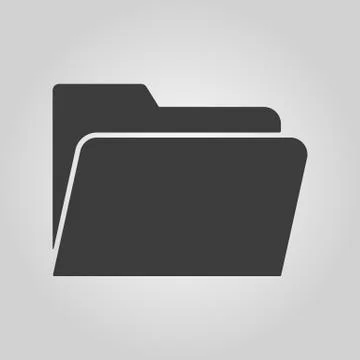 The folder icon. File symbol. Flat Stock-Illustration
