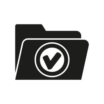The folder icon. File symbol. Flat Stock-Illustration