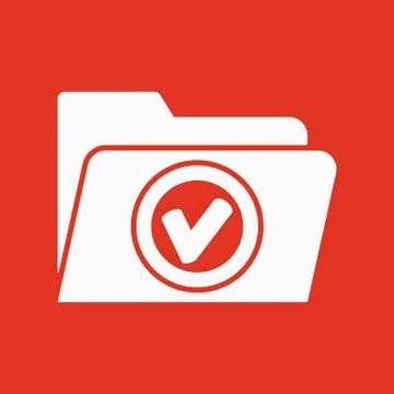 The folder icon. File symbol. Flat Stock-Illustration