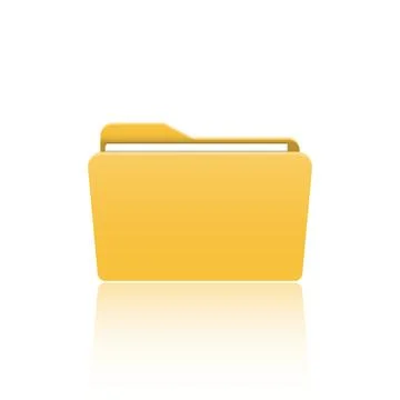 Folder icon. Flat design graphic illustration. Vector folder icon Stock Illustration