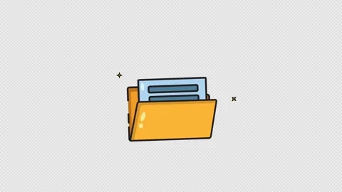 Folder icon Video stock 308901137