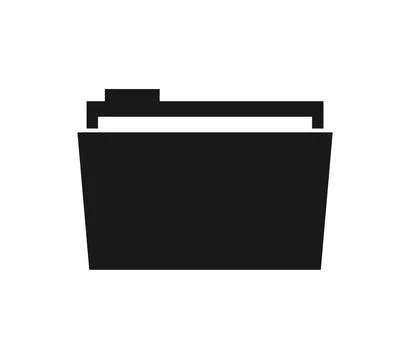 Folder icon illustrated in vector on white background Illustrazione stock