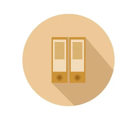 Folder icon illustrated in vector on white background Illustrazione stock