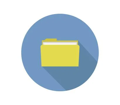 Folder icon illustrated in vector on white background Illustrazione stock
