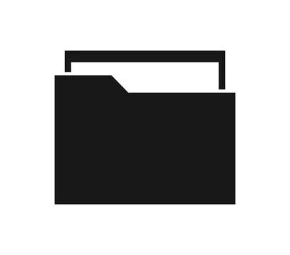 Folder icon illustrated in vector on white background Illustrazione stock
