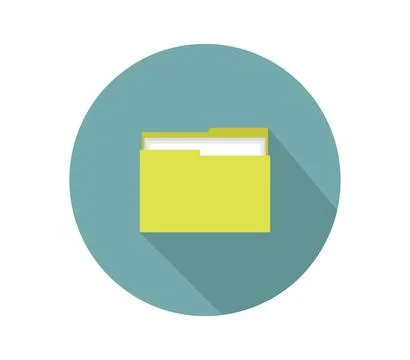 Folder icon illustrated in vector on white background Stock Illustration