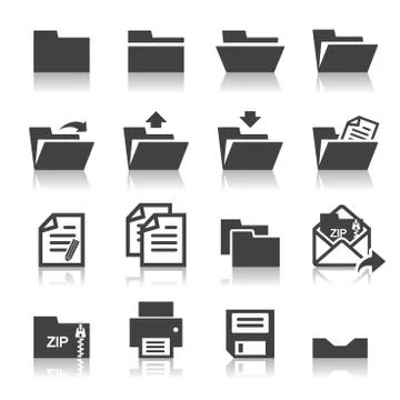 Folder icon Stock Illustration