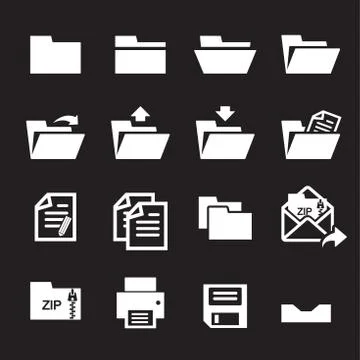 Folder icon Stock Illustration
