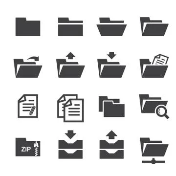 Folder icon Illustrazione stock