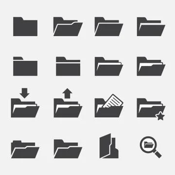 Folder icon Stock Illustration