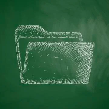 Folder icon Illustrazione stock