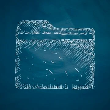 Folder icon Illustrazione stock