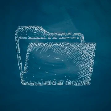 Folder icon Illustrazione stock