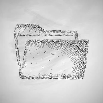 Folder icon Illustrazione stock
