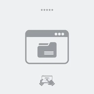 Folder icon Stock Illustration