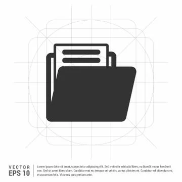 Folder icon Stock Illustration