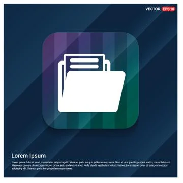 Folder icon Illustrazione stock