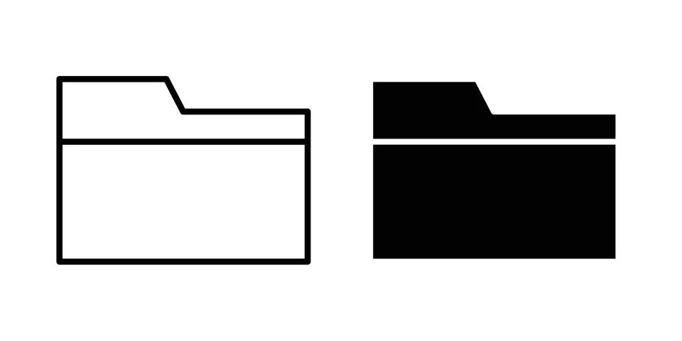 Folder icon Illustration Eps10 for web or app Stockillustratie