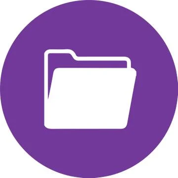 Folder icon illustration Ilustración de archivo