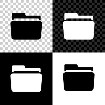 Folder icon isolated on black, white and transparent background. Vector イラスト素材