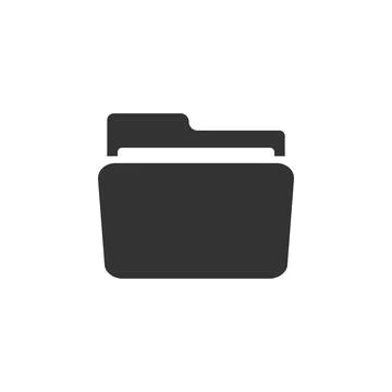 Folder icon isolated. Flat design. Vector Illustration イラスト素材