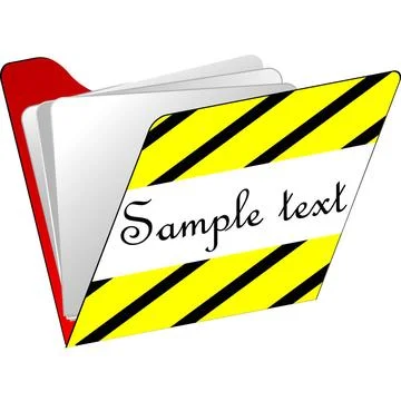 Folder icon isolated on white folder icon isolated on white background, wi... Stock Photos