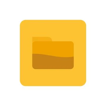 Folder Icon Logo Design Element. Can be used for Web and App. Illustrazione stock
