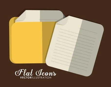Folder icon. Office Instrument design. Vector graphic Stock Illustration
