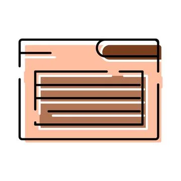 Folder icon organizing business data and information Stock Illustration