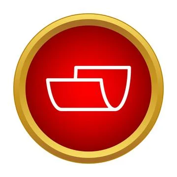 Folder icon representing data organization and document archiving Illustrazione stock