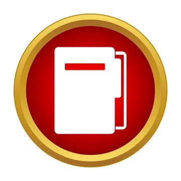 Folder icon representing data storage and organization Illustrazione stock