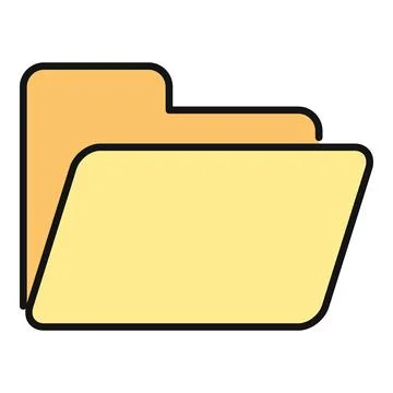 Folder icon representing data storage and organization 스톡 일러스트