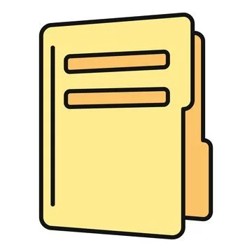 Folder icon representing organization, documentation, and storage Stock-Illustration