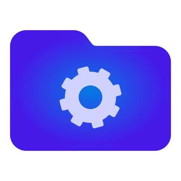 Folder icon representing system settings and configuration Stock-Illustration