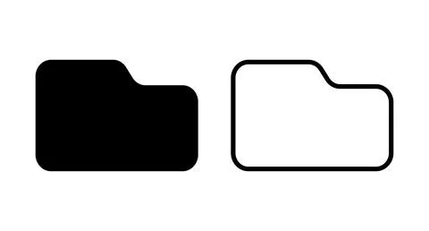 Folder icon set. Data folder. Vector. Stock Illustration