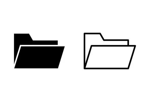 Folder icon set. folder vector icon Stock Illustration