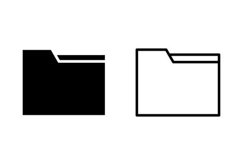 Folder icon set. folder vector icon 스톡 일러스트