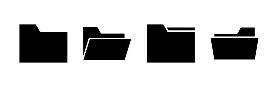 Folder icon set. folder vector icon 스톡 일러스트