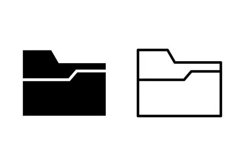 Folder icon set. folder vector icon Stock Illustration