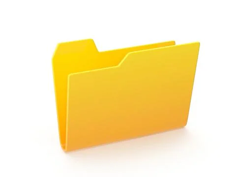 Folder icon simple yellow file for documents 스톡 일러스트