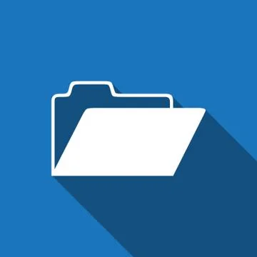 Folder icon stock vector illustration flat design Illustrazione stock