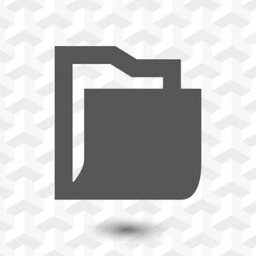 Folder icon stock vector illustration flat design Stock Illustration