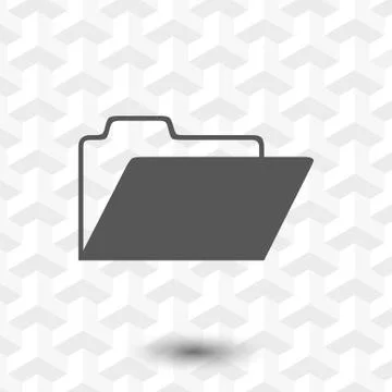 Folder icon stock vector illustration flat design 库存插图