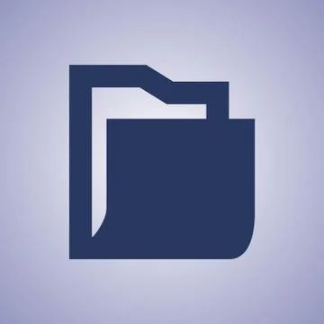 Folder icon stock vector illustration flat design Stock Illustration