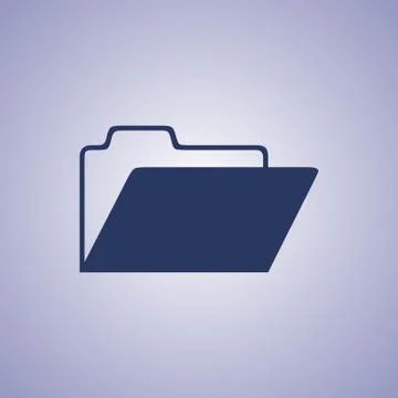 Folder icon stock vector illustration flat design Stock Illustration