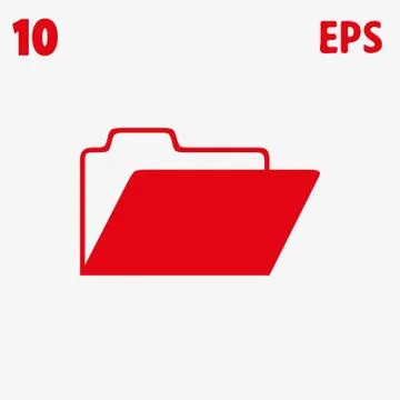 Folder icon stock vector illustration flat design Stockillustratie