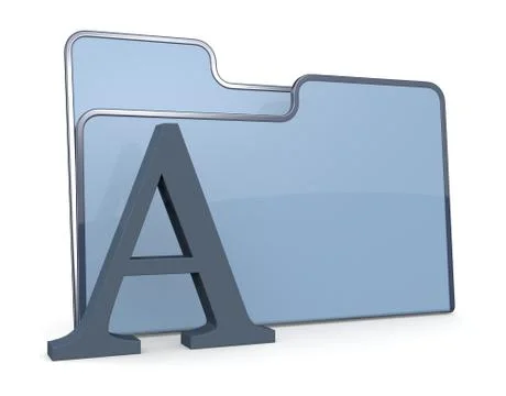 Folder icon text Stock Illustration