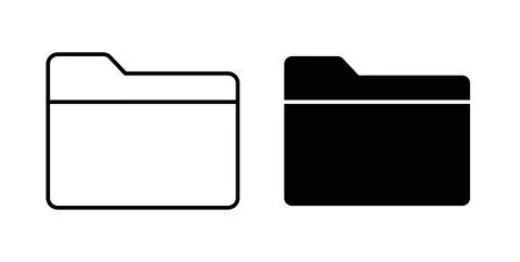 Folder icon vector art Illustrations Stock Illustration