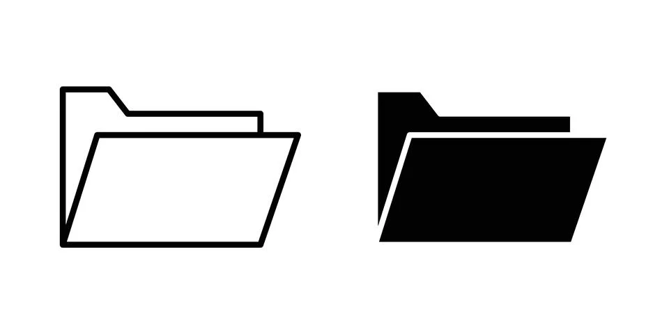 Folder icon vector design illustrations Stock Illustration